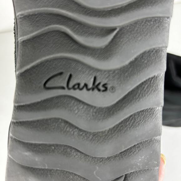 Clarks Men’s 8 Bowman Peak Black Leather High Top Casual Lace Up Duck Boots - Picture 9 of 11